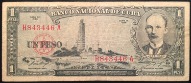 1956 1 Peso Banco Nacional de C.