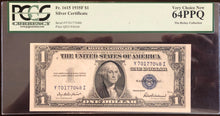 1935F $1 Silver Certificate PCGS 64PPQ