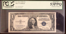 1935E $1 Silver Certificate PCGS 53PPQ