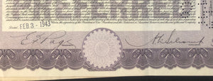 1900s American Bank Note Company Preferred Stock Certificate