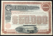 Unissued West Shore Railroad Company - New York 1915