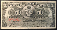 1896 1 peso de plata. Spanish Colonial Note