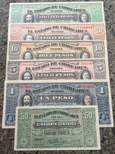 1914 estado de chihuahua complete set